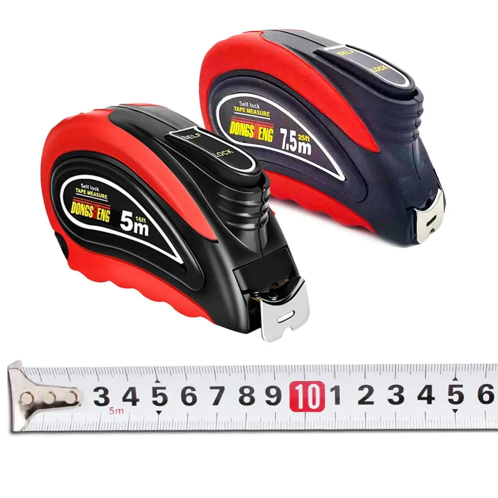 5m 7.5m Retractable Tape Measure Steel Tape Ruler with Auto-lock System for Construction Craft Contractor Carpenter Measuring
5m 7.5m Retractable Tape Measure Steel Tape Ruler with Auto-lock System for Construction Craft Contractor Carpenter Measuring