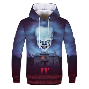 Stranger things horror película payaso de IT 3Dprinting hoodie juego de rol divertida camisa pullover Harajuku neutral chaqueta
Stranger things horror película payaso de IT 3Dprinting hoodie juego de rol divertida camisa pullover Harajuku neutral chaqueta