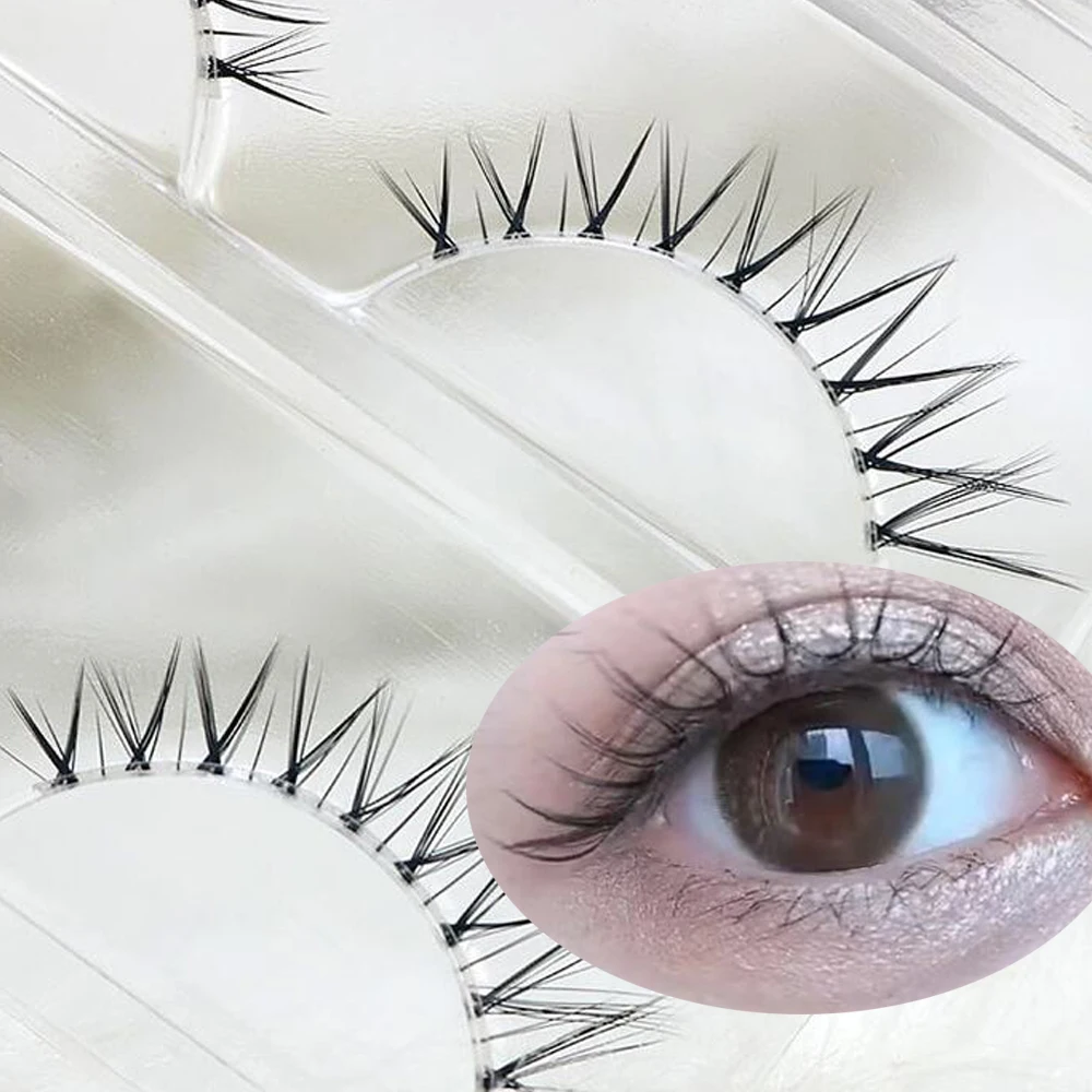Stage Nude Makeup False Eyelashes Natural Realistic Crisscross Messy Fake Eyelashes 3Pairs Handmade Lashes Transparent Stems
Stage Nude Makeup False Eyelashes Natural Realistic Crisscross Messy Fake Eyelashes 3Pairs Handmade Lashes Transparent Stems