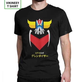 

Grendizer Color And Japanese UFO Robot T-Shirts for Men Short Sleeve Fun Tee Shirt Crew Neck Purified Cotton Clothes T Shirts