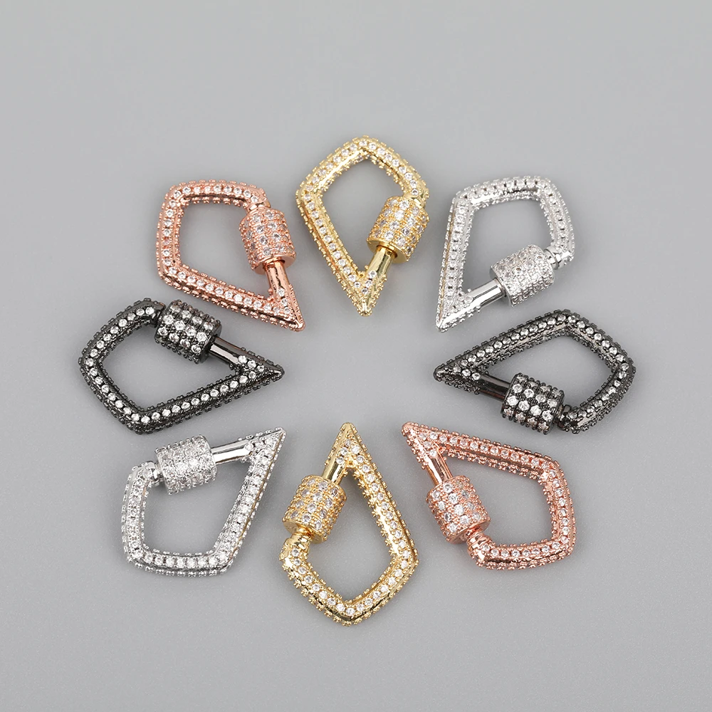 5pcs/Lot 17x24mm CZ Micro Paved Arrowhead Screw Lock Clasps,Zirconia Carabiner Connector Clasps For DIY Jewelry Accessories
5pcs/Lot 17x24mm CZ Micro Paved Arrowhead Screw Lock Clasps,Zirconia Carabiner Connector Clasps For DIY Jewelry Accessories