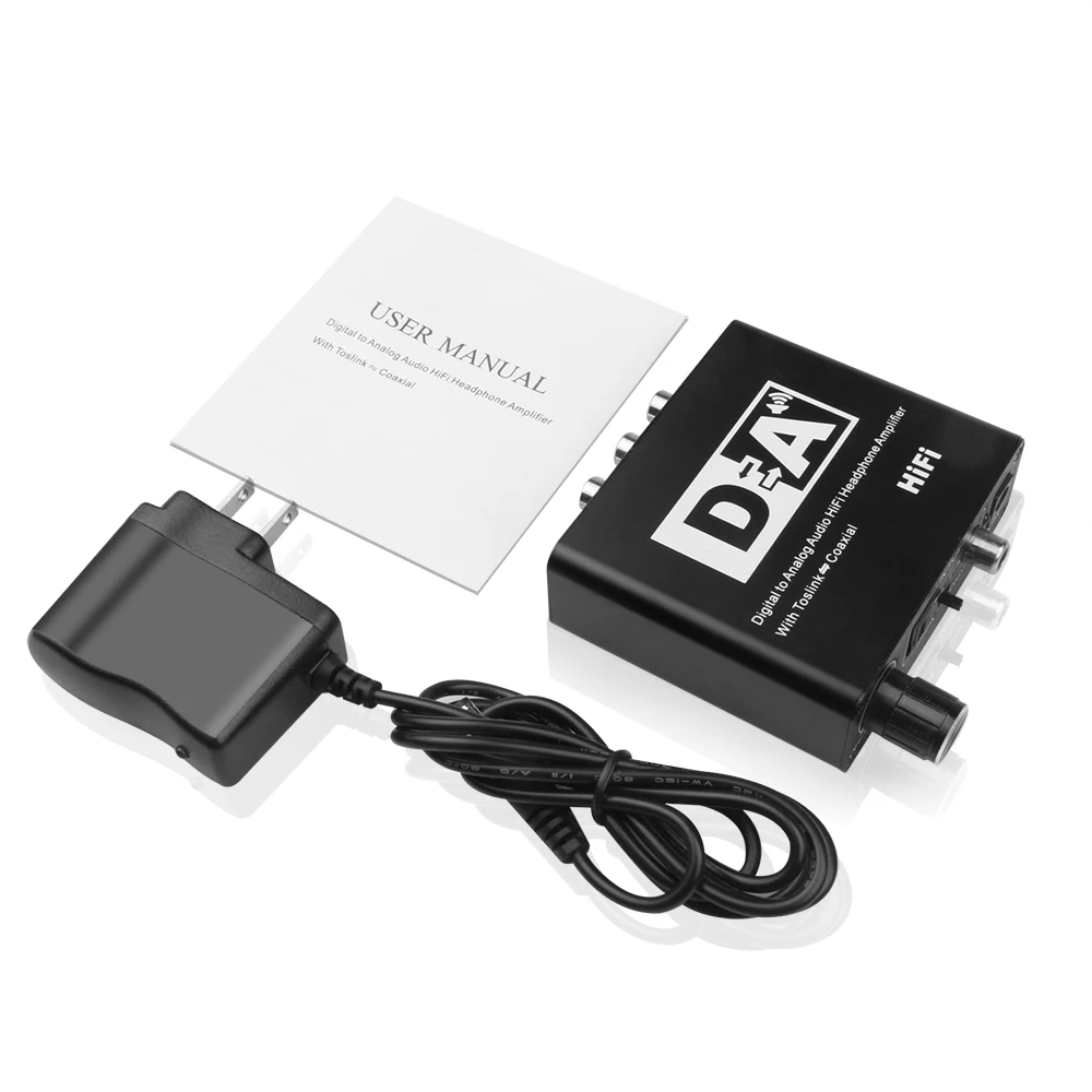 Caldecott Digital to Analog Audio Adapter Converter DAC Optical Toslink Coaxial Bi-directional Switch RCA 3.5mm Jack | Электроника