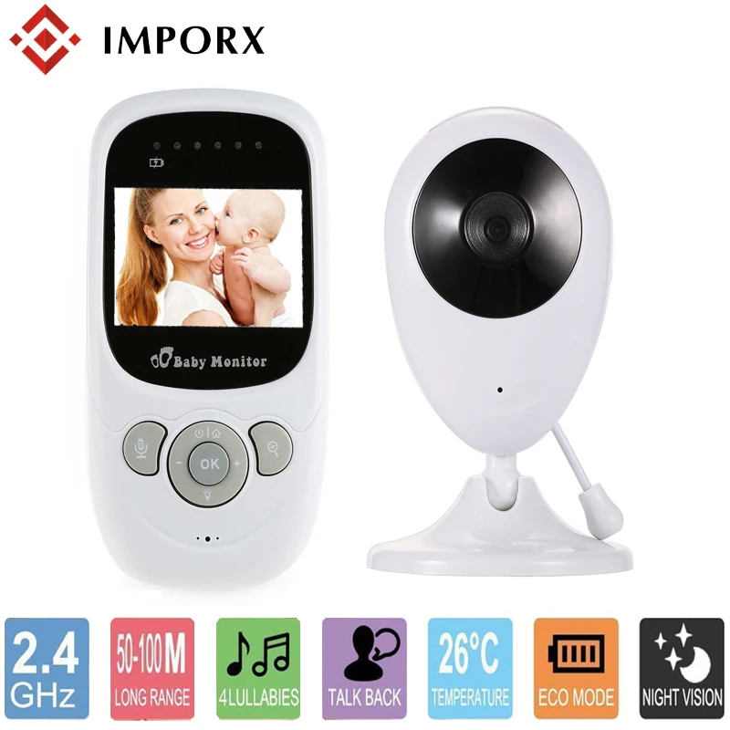 2.4 inch Wireless Video Baby Monitor Color Security Camera 2 Way Talk NightVision IR LED Temperature Monitoring with 8 Lullaby
2.4 inch Wireless Video Baby Monitor Color Security Camera 2 Way Talk NightVision IR LED Temperature Monitoring with 8 Lullaby