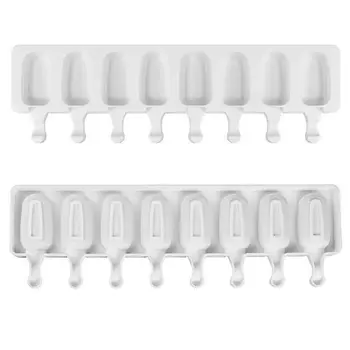 8 Cavity Ice Cube Maker Cream Mold Silicone Popsicle Candy Bar Form Silicon Food Grade Frozen Moulds 
8 Cavity Ice Cube Maker Cream Mold Silicone Popsicle Candy Bar Form Silicon Food Grade Frozen Moulds