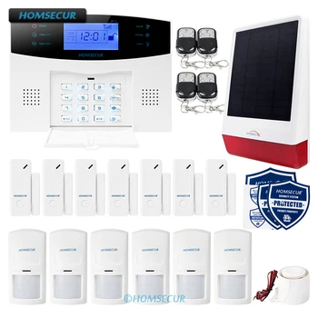 HOMSECUR Wireless&Wired 2G SMS Autodial Home Security Alarm System+SOS Intercom
HOMSECUR Wireless&Wired 2G SMS Autodial Home Security Alarm System+SOS Intercom