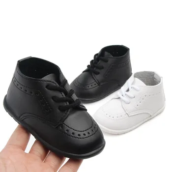 Newborn Baby Boy Shoes PU Leather Sneaker Girls First Walkers Black White Soft Soled Non-slip Crib Shoes 
Newborn Baby Boy Shoes PU Leather Sneaker Girls First Walkers Black White Soft Soled Non-slip Crib Shoes