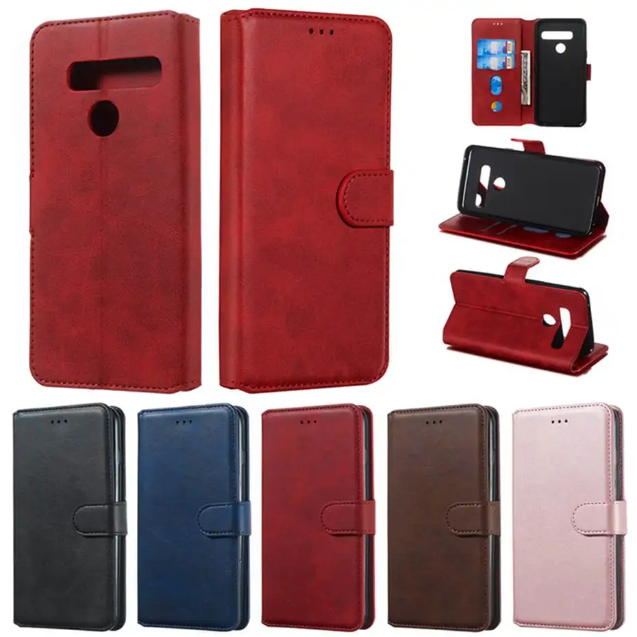 

Retro Luxury Pu Leather Flip Case For LG G7 G8 Stylo 4 5 Thinq Phone Case For LG V30 V40 V50 K40 K50 Q60 K12 Plus Wallet Cover