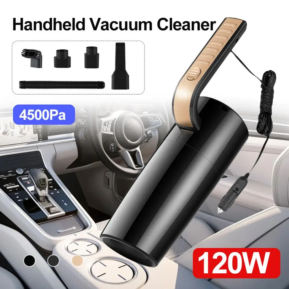 120W 12V 4500PA High Suction Car Vacuum Cleaner Portable Handheld Vacuum Cleaner Wet Dry Dual-use Vaccum Cleaner for Car Home
120W 12V 4500PA High Suction Car Vacuum Cleaner Portable Handheld Vacuum Cleaner Wet Dry Dual-use Vaccum Cleaner for Car Home