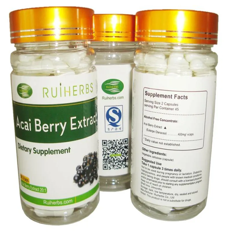 1Bottles Acai Berry Extract Caps (500mg x 90Counts) Strong Antioxidant, Anti-aging and Max slim
1Bottles Acai Berry Extract Caps (500mg x 90Counts) Strong Antioxidant, Anti-aging and Max slim