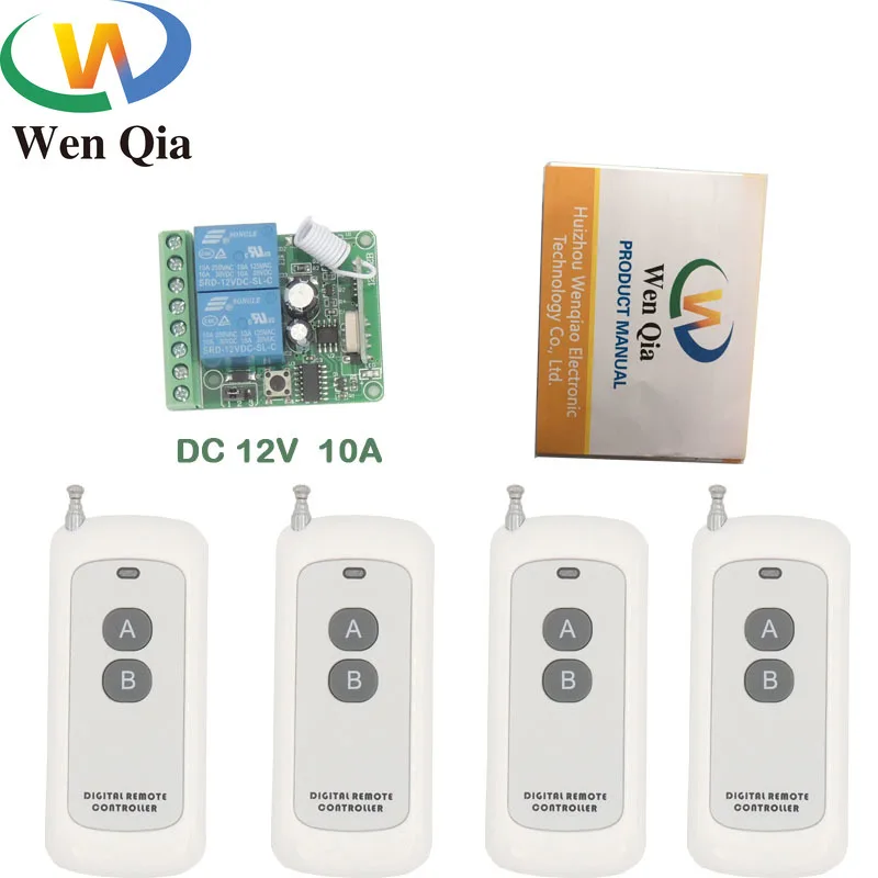 433MHz rf Wide Range Remote Control DC12V 10Amp 2CH Relay Receiver for universal garage/door/Light/LED/motor/Signal transmission
433MHz rf Wide Range Remote Control DC12V 10Amp 2CH Relay Receiver for universal garage/door/Light/LED/motor/Signal transmission