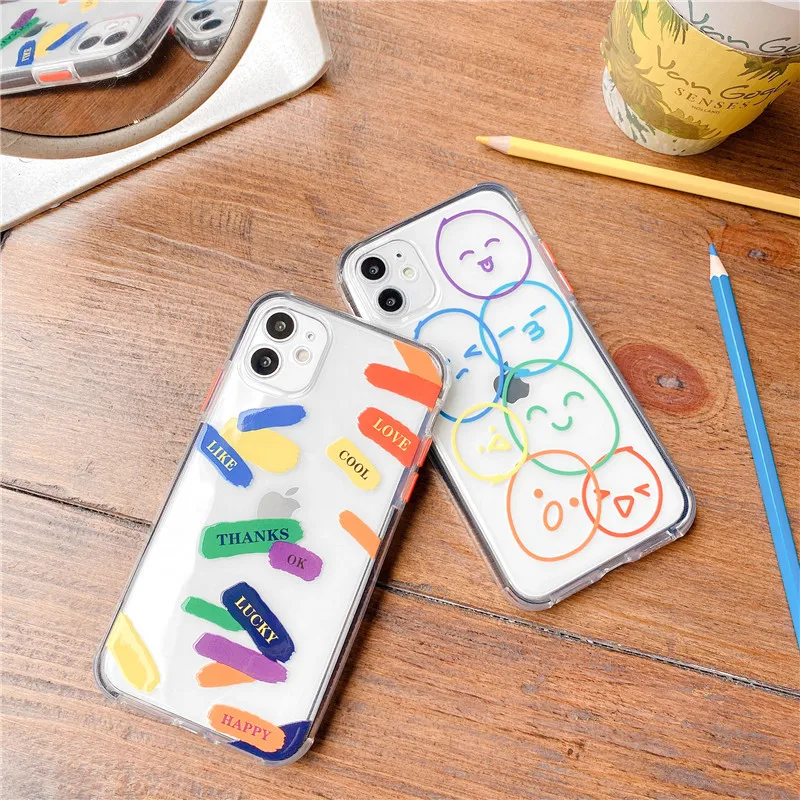 Graffiti Letter Label Phone Case For iPhone 11 11Pro Max SE 2020 X XR XS Max 8 7 Plus Silicone Case Transparent Back Cover 
Graffiti Letter Label Phone Case For iPhone 11 11Pro Max SE 2020 X XR XS Max 8 7 Plus Silicone Case Transparent Back Cover