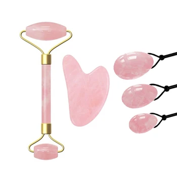 Jade Massage Roller GuaSha Scraper Yoni Egg Set Natural Rose Quartz Face Massage Roller Gouache Scraper Kegel Exercise Jade Ball
Jade Massage Roller GuaSha Scraper Yoni Egg Set Natural Rose Quartz Face Massage Roller Gouache Scraper Kegel Exercise Jade Ball