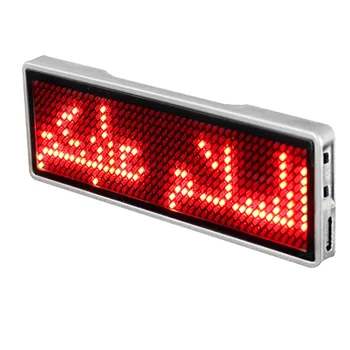 Rechargeable LED Name Tag Mini Party Digital Programmable Hotel Message Sign Event Display Scrolling Business Card Portable
Rechargeable LED Name Tag Mini Party Digital Programmable Hotel Message Sign Event Display Scrolling Business Card Portable