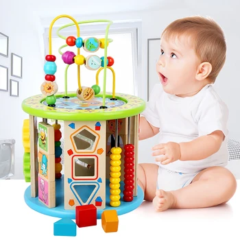 Montessori Early Childhood Learning Educationa Toy Multi-Function Six-Sided Large Round Bead Treasure Box Puzzle Beaded Math Toy
Montessori Early Childhood Learning Educationa Toy Multi-Function Six-Sided Large Round Bead Treasure Box Puzzle Beaded Math Toy