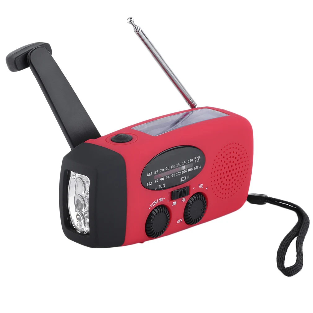 Emergency Solar hand crank flashlight electric torch dynamo bright 3 LED lighting lamp AM/FM solar radio mid-band radio
Emergency Solar hand crank flashlight electric torch dynamo bright 3 LED lighting lamp AM/FM solar radio mid-band radio
