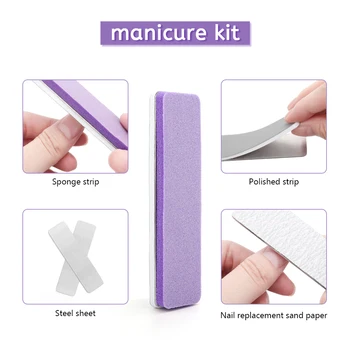 Manicure Tools Stainless Steel Nail File Replaceable Sandpaper Sponge Steel Core File Sponge File Simple Nail File Manicure Set
Manicure Tools Stainless Steel Nail File Replaceable Sandpaper Sponge Steel Core File Sponge File Simple Nail File Manicure Set