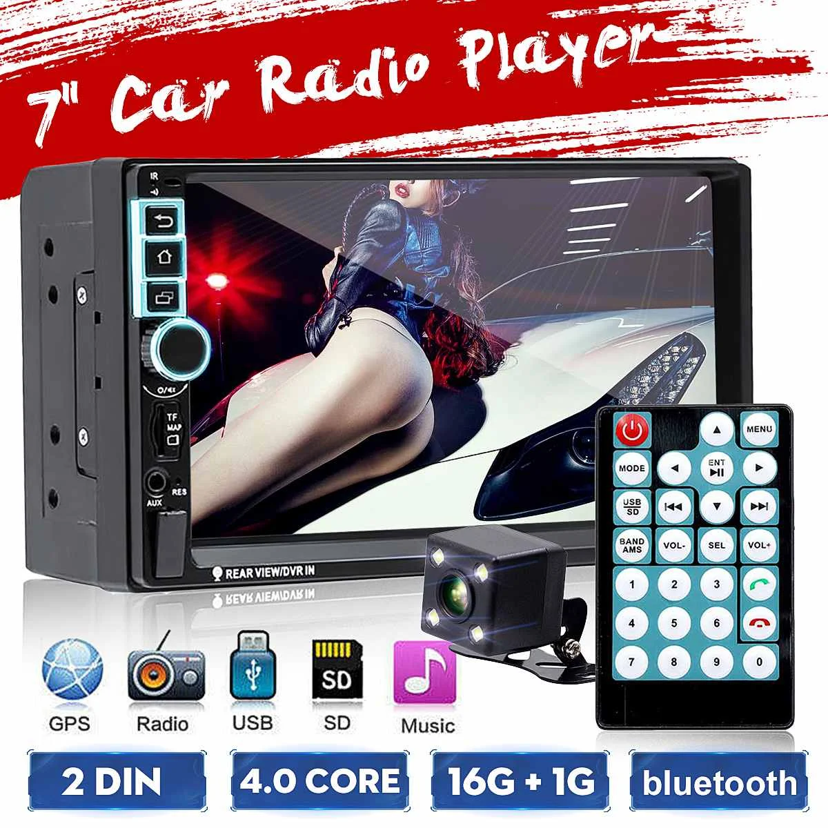 7" HD 2 din Android 8.1 Car Multimedia Player Car Radio Autoradio MP5 Player Rear View Camera Touch Screen bluetooth GPS
7" HD 2 din Android 8.1 Car Multimedia Player Car Radio Autoradio MP5 Player Rear View Camera Touch Screen bluetooth GPS
