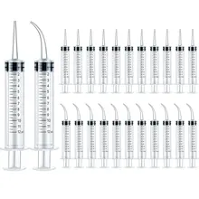 12 ml Plastic Syringes Set,Dental Syringe with Curved Tip and Straight Tip Disposable Irrigation Syringe Mouthwash Cleaner
12 ml Plastic Syringes Set,Dental Syringe with Curved Tip and Straight Tip Disposable Irrigation Syringe Mouthwash Cleaner
