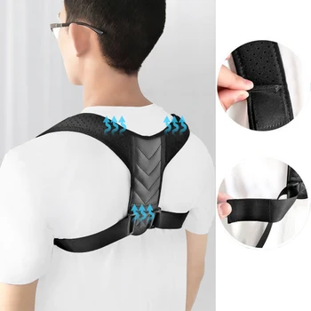 Brace Support Belt Adjustable Posture Corrector Adult Back Clavicle Spine Shoulder Lumbar Brace Support Belt Posture Correction
Brace Support Belt Adjustable Posture Corrector Adult Back Clavicle Spine Shoulder Lumbar Brace Support Belt Posture Correction