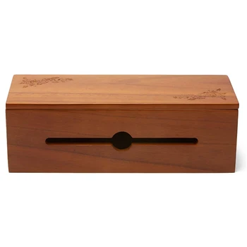 Cable Management Box Wooden Cord Organizer Box for Extension Cord Power Stripe Surge Protector Wire Light Brown
Cable Management Box Wooden Cord Organizer Box for Extension Cord Power Stripe Surge Protector Wire Light Brown