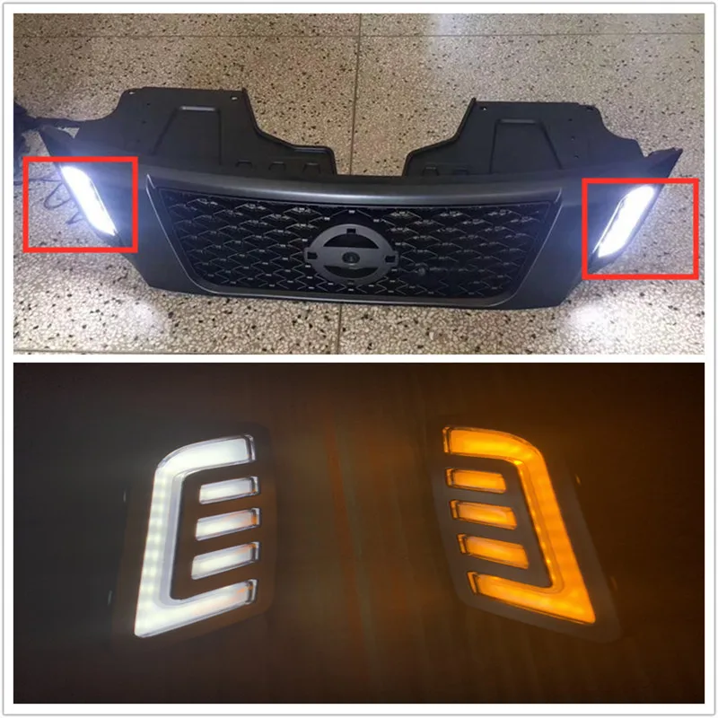 2PCS/SET DAYTIME RUNNIG LIGHTS MASK GRILLE LED LAMP WITH TURNING SIGNAL FEATURE FIT FOR NAVARA NP300 D23 2015-2018 LED DRL
2PCS/SET DAYTIME RUNNIG LIGHTS MASK GRILLE LED LAMP WITH TURNING SIGNAL FEATURE FIT FOR NAVARA NP300 D23 2015-2018 LED DRL