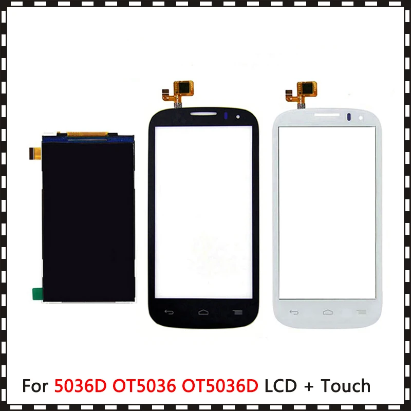 ЖК-дисплей с дигитайзером сенсорного экрана для Alcatel One Touch Pop C5 5036D OT5036 OT5036D 4 5 дюйма