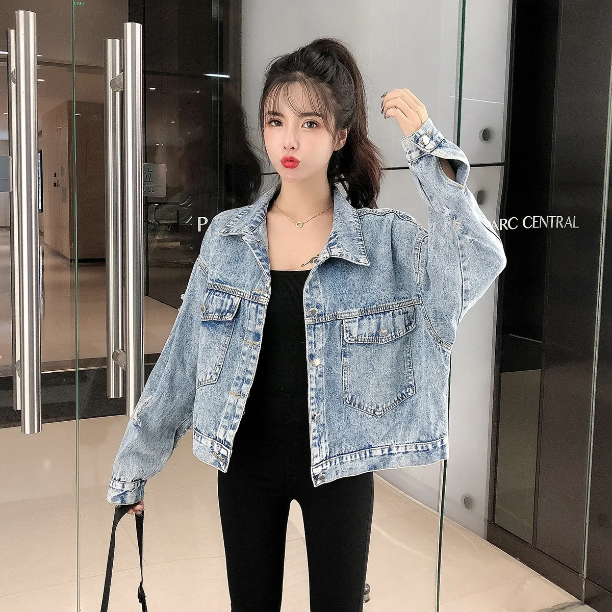 Photo Shoot New Style with Holes Embroidered Korean-style Loose-Fit BF Versatile Tops-Style Short Jacket Jeans Coat Women's
Photo Shoot New Style with Holes Embroidered Korean-style Loose-Fit BF Versatile Tops-Style Short Jacket Jeans Coat Women's