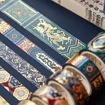5 Pcs/set Decorative Retro Divine Gold Washi Tape Set Stationary Paper Adhesive Japanese Vintage Washitape Stickers Scrapbo S3T7
5 Pcs/set Decorative Retro Divine Gold Washi Tape Set Stationary Paper Adhesive Japanese Vintage Washitape Stickers Scrapbo S3T7
