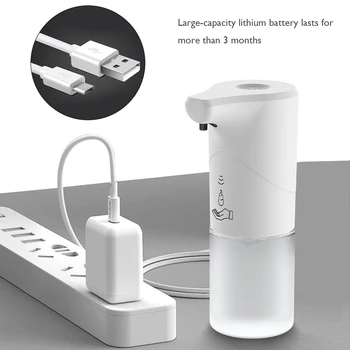 USB Charging Automatic Induction Foam Soap Dispenser 0.25s Intelligent Touchless Sensor Auto Foam Dispenser Soap Dispenser 350ML
USB Charging Automatic Induction Foam Soap Dispenser 0.25s Intelligent Touchless Sensor Auto Foam Dispenser Soap Dispenser 350ML