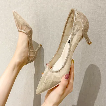 Melissa 2020 Fashion Women High Heels Sandals Women Thin Heel Pointed Toe Pumps Women Breathable Mesh Casual Shoes Women Sandals
Melissa 2020 Fashion Women High Heels Sandals Women Thin Heel Pointed Toe Pumps Women Breathable Mesh Casual Shoes Women Sandals