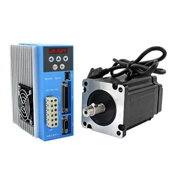 Nema 34 hybrid servo stepper motor and driver kit 8.2Nm 8A 2 phase step servo AC50-80V LCDA808H+LC86H2120
Nema 34 hybrid servo stepper motor and driver kit 8.2Nm 8A 2 phase step servo AC50-80V LCDA808H+LC86H2120