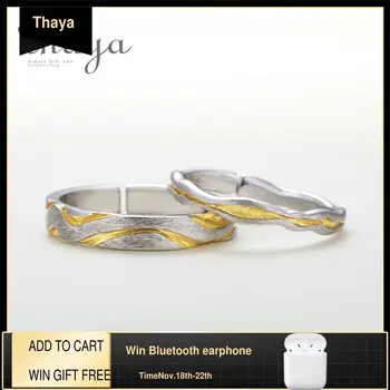 Thaya Classic 100% 925 Sterling Silver Gully Wave Rings Vibrant Design Jewelry For Engagement Lovers Finger Ring For Women Gift
Thaya Classic 100% 925 Sterling Silver Gully Wave Rings Vibrant Design Jewelry For Engagement Lovers Finger Ring For Women Gift