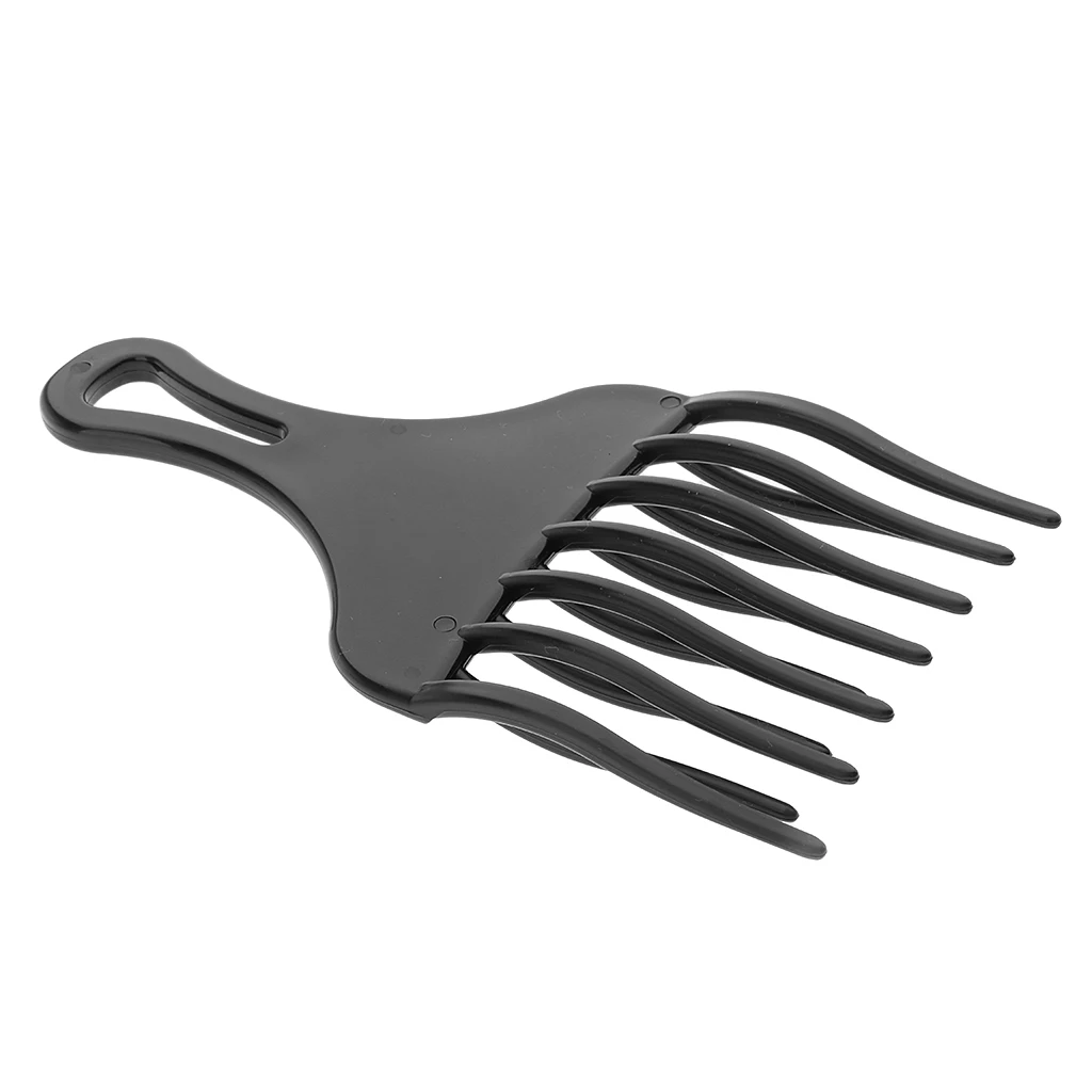 Black Wide Tooth Hairdressing Plastic Afro Comb Wig Braid Styling Lift Hair Brush Insert Afro Hair Pick Fork High Low Gear Comb Black Wide Tooth Hairdressing Plastic Afro Comb Wig Braid Styling Lift Hair Brush Insert Afro Hair Pick Fork High Low Gear Comb
