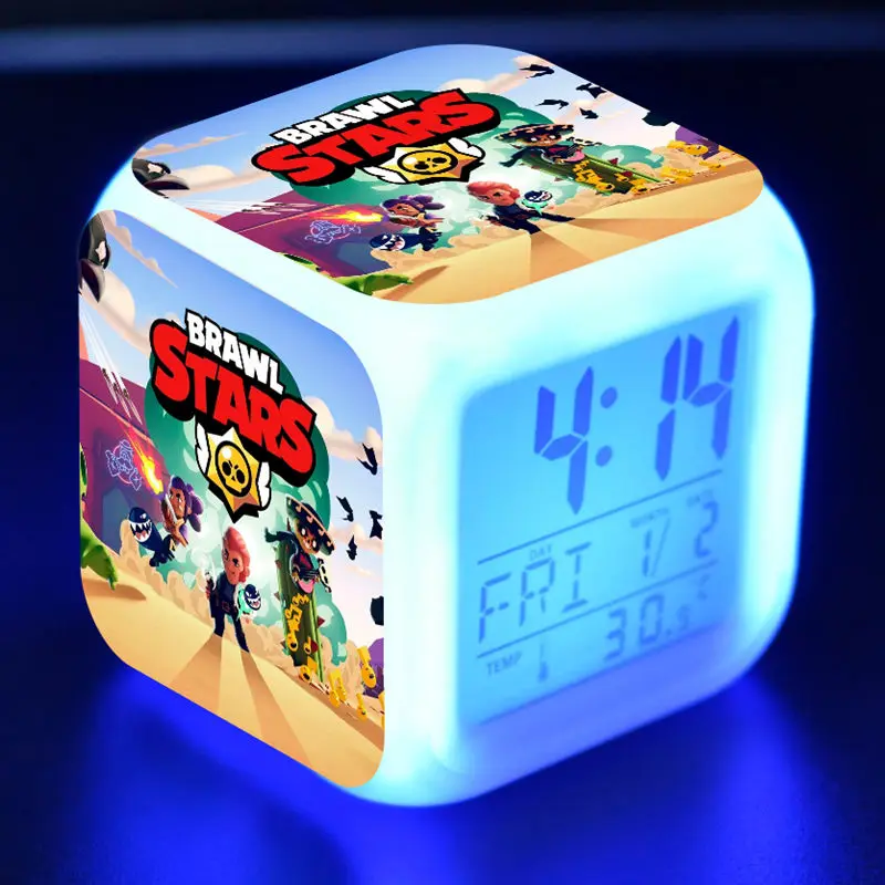 Brawl Star Figuras Luminous LED Alarm CLock Colorful Flash Desk Light Flash Game Model Brawl Stars Figure Toys for Kids gift
Brawl Star Figuras Luminous LED Alarm CLock Colorful Flash Desk Light Flash Game Model Brawl Stars Figure Toys for Kids gift