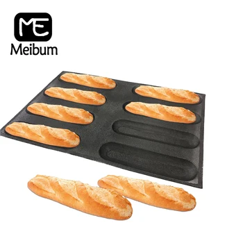 Meibum 8 Cavity Oval Bread Non Stick Glass Fiber Silicone Bake Tray Baking Baguette Eclair Mold Long Loaf Hot Dog Porous Mould
Meibum 8 Cavity Oval Bread Non Stick Glass Fiber Silicone Bake Tray Baking Baguette Eclair Mold Long Loaf Hot Dog Porous Mould