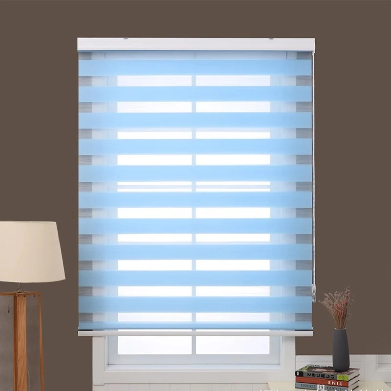 Manual System Curtains Customized Size Zebra Blinds Double Layer light shading Window Roller Blinds for Living Room Bedroom
Manual System Curtains Customized Size Zebra Blinds Double Layer light shading Window Roller Blinds for Living Room Bedroom