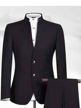 Conjuntos de Terno homens Ternos Túnica Chinesa Gola Terno Clássico Blazer Negócio de Design Da Marca Personalizado Formal Mascu
Conjuntos de Terno homens Ternos Túnica Chinesa Gola Terno Clássico Blazer Negócio de Design Da Marca Personalizado Formal Mascu