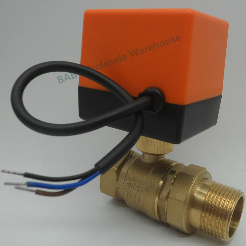 1" AC220V/DC12/DC24V Electric actuator motorized brass ball valve with union pipe 2 way 3 wire automatic control shut-off valve
1" AC220V/DC12/DC24V Electric actuator motorized brass ball valve with union pipe 2 way 3 wire automatic control shut-off valve