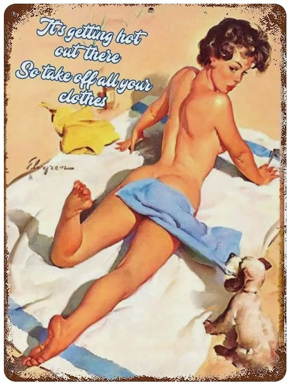 JEFCY Summer Beach Vintage Iron Painting Getting Hot Take Clothes Girls Metal Poster Tin Sign Home Plaque Gift Wall Decor
JEFCY Summer Beach Vintage Iron Painting Getting Hot Take Clothes Girls Metal Poster Tin Sign Home Plaque Gift Wall Decor