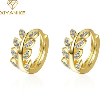 XIYANIKE 925 Sterling Silver South Korea Earrings New Trendy Inlaid Zirconium Rhinestone Leaf Earrings Women Fashion Gift
XIYANIKE 925 Sterling Silver South Korea Earrings New Trendy Inlaid Zirconium Rhinestone Leaf Earrings Women Fashion Gift