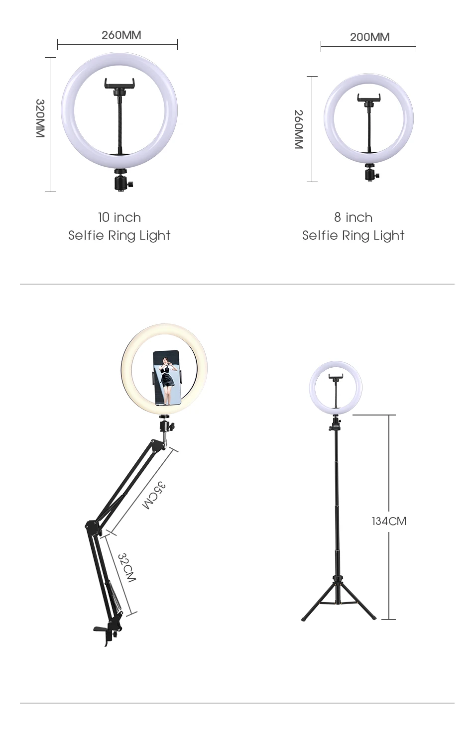 Selfie Ring LED Lampa
