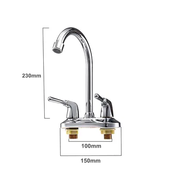 New Basin Faucet 360 Rotation Spout Kitchen Tap Dual Handle Water Faucet Sink Basin Cold Hot Mixer Tap Bathroom Kitchen Faucet
New Basin Faucet 360 Rotation Spout Kitchen Tap Dual Handle Water Faucet Sink Basin Cold Hot Mixer Tap Bathroom Kitchen Faucet