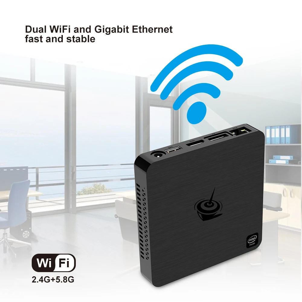 Beelink T4 Mini PC TV Box Intel Atom x5-Z8500 Windows 10 New Desktop PC 4GB+64GB 2.4/5.8GHz WiFi BT4.0 HDMI+DP Dual Display
Beelink T4 Mini PC TV Box Intel Atom x5-Z8500 Windows 10 New Desktop PC 4GB+64GB 2.4/5.8GHz WiFi BT4.0 HDMI+DP Dual Display