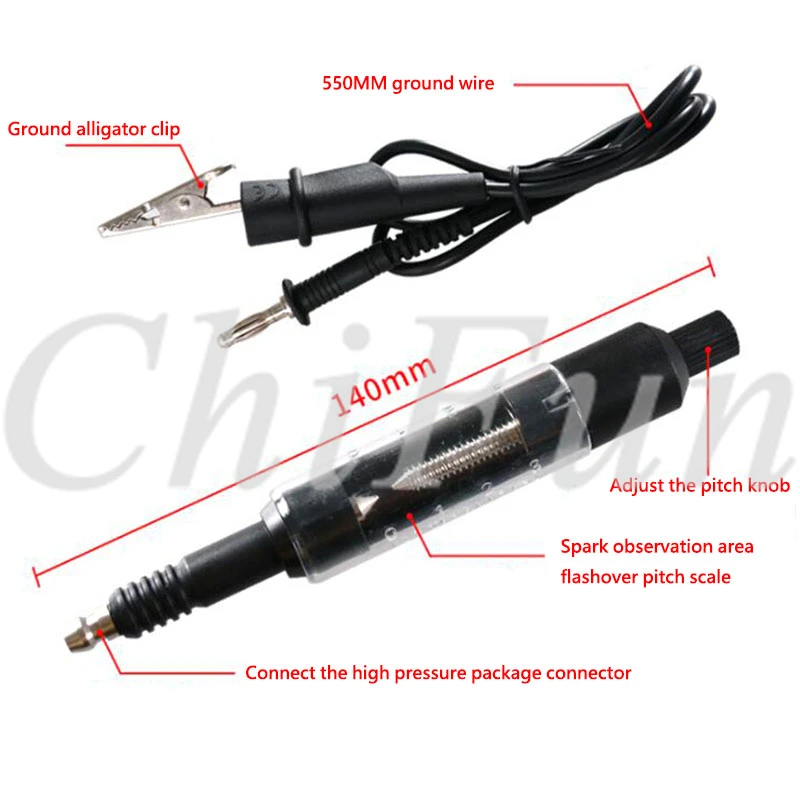 Adjustable Car Spark Range Test Spark Plugs Tester Wires Coils Diagnostic Tool Coil Ignition System Tester Repair Tool
Adjustable Car Spark Range Test Spark Plugs Tester Wires Coils Diagnostic Tool Coil Ignition System Tester Repair Tool
