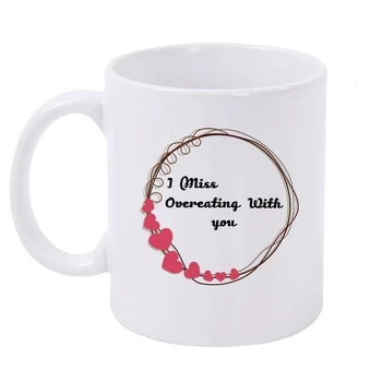 Round Creative Gift of White Cup Ceramic Travel Coffee Cup for Friends, Family, Lovers, about 350ml Mug 
Round Creative Gift of White Cup Ceramic Travel Coffee Cup for Friends, Family, Lovers, about 350ml Mug