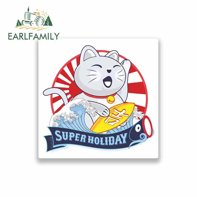 EARLFAMILY 13cm x 13cm for Lucky Cat Japan Surfing Funny Car Stickers Cartoon Oem Waterproof Vinyl JDM Bumper Trunk Graphics
EARLFAMILY 13cm x 13cm for Lucky Cat Japan Surfing Funny Car Stickers Cartoon Oem Waterproof Vinyl JDM Bumper Trunk Graphics