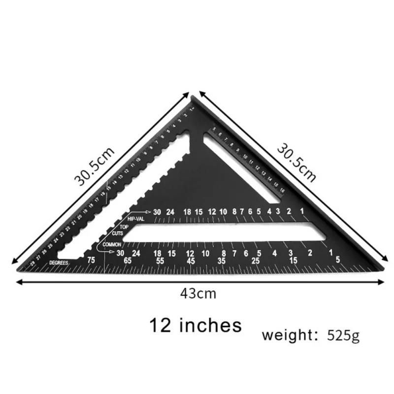 7Inch/12Inch Carpentry Squares Aluminum Alloy Ruler 90 Degrees Angle Ruler Woodworking Framing Measuring Layout Tool
7Inch/12Inch Carpentry Squares Aluminum Alloy Ruler 90 Degrees Angle Ruler Woodworking Framing Measuring Layout Tool