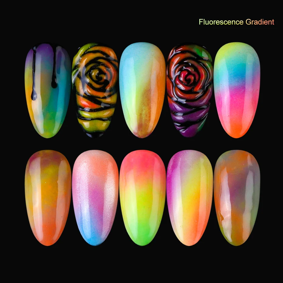 Fluorescence Gradient glitter