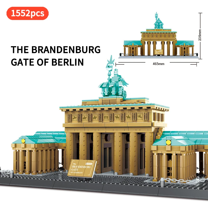 Фото Конструктор известная архитектура бренденбург ворота Берлин Германия