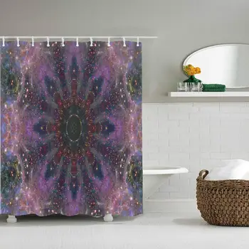 Fashion Design Shower Curtains Durable Waterproof Bath Curtain Hooks 12 Hooks - 72" x 80" Purple Space Mandala
Fashion Design Shower Curtains Durable Waterproof Bath Curtain Hooks 12 Hooks - 72" x 80" Purple Space Mandala